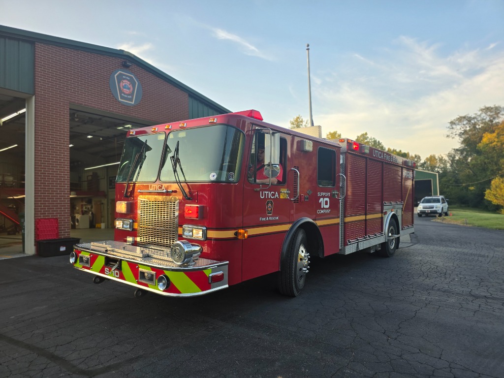 Utica Fire & Rescue Support 10 Apparatus at Station 1